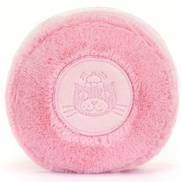 Jellycat Amuseable Mia Macaron Strawberry 4.7x4" Soft and Plush BNWT Authentic - Picture 3 of 3